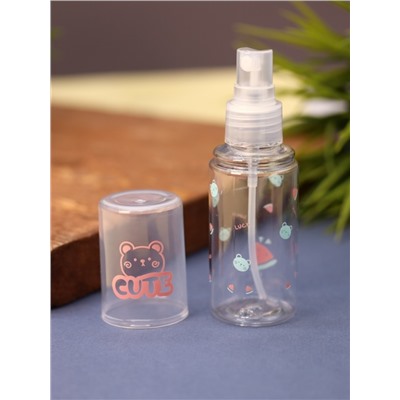 Дорожная бутылочка "Cute bear", red (60 ml)