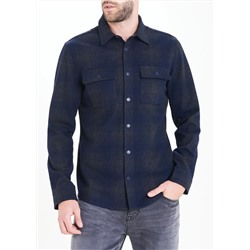 Morley Grey Check Shirt Jacket