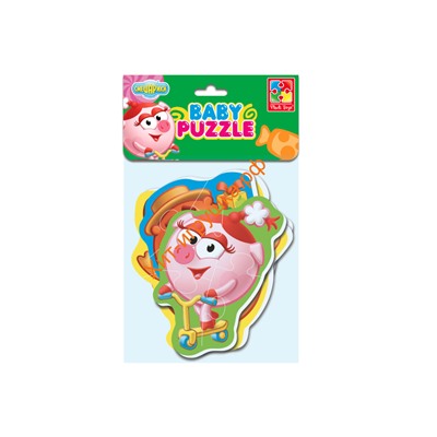 Мягкие пазлы Baby puzzle Смешарики "Нюша, Бараш, Лосяш, Копатыч" VT1106-55, VT1106-55