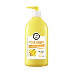 Гель для душа с ярким цитрусовым ароматом, Happy Juice Smoothie Yellow, Aekyung, 820 г