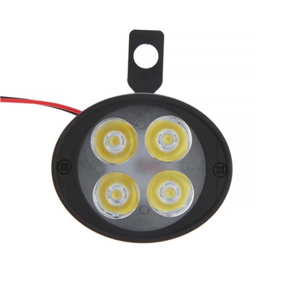 Фара cветодиодная для мототехники, 4 LED, IP67, 3 Вт, направленный свет, набор 2 шт