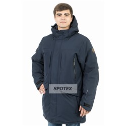 Горнолыжная мужская куртка  Snow Headquarter A-8851 blue (т. синий) удлиненная