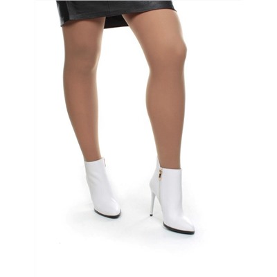 JA363-799FY WHITE Ботинки демисезонные женские (натуральная кожа, байка) размер 37