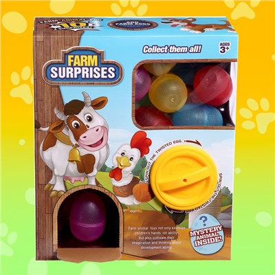 Набор игрушек-сюрпризов в шаре «Домашние животные», 10 шаров