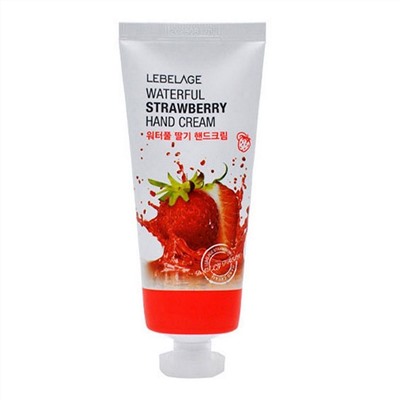 Крем для рук с экстрактом клубники Waterful Strawberry Hand Cream, Lebelage 100 мл