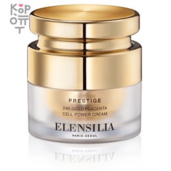 ELENSILIA Prestige 24K Gold Placenta Cell Power Cream - Антивозрастной крем для лица с Пептидами и экстрактом Плаценты 60мл.,