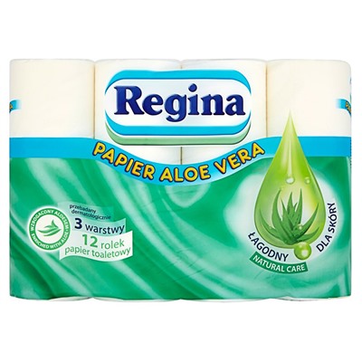 Туалетная бумага Regina Aloe Vera, 12 рул., 3 сл.
