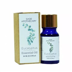 Эфирное масло Эвкалипта (10 мл), Eucalyptus Essential Oil, произв. Sage Apothecary