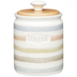 Купить емкость для кофе 800мл, 16х11см  с деревянной крышкой керамическая классик  из материала: Керамика от Kitchencraft