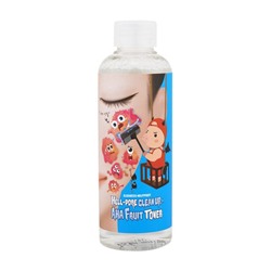 Пилинг-тоник с фруктовыми кислотами Hell-Pore Clean Up Aha Fruit Toner, ELIZAVECCA 200 мл