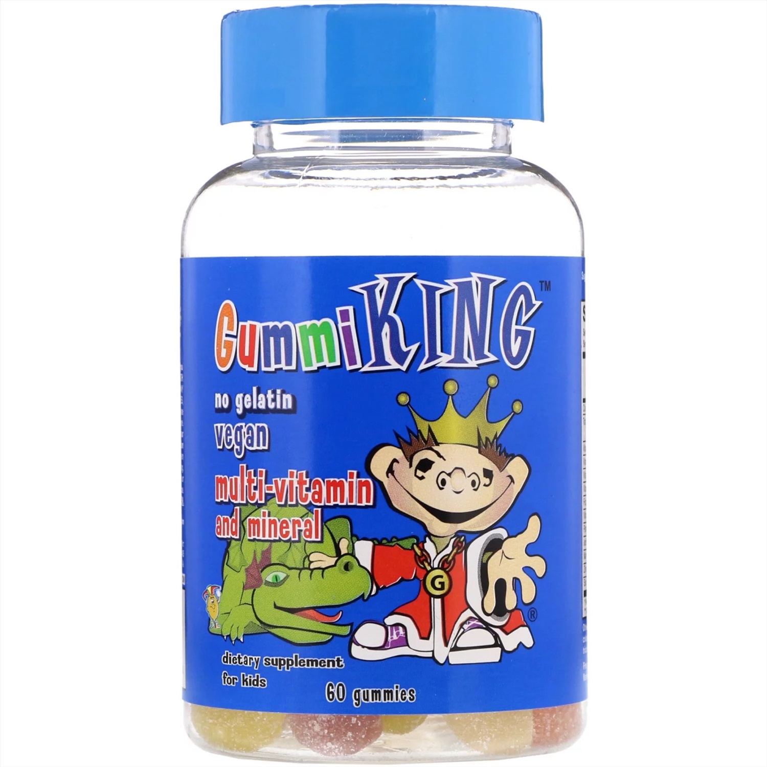 GummiKing, Мультивитамины и минералы для детей, 60 жевательных .