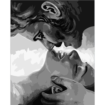 Картина по номерам на холсте с подрамником «Поцелуй», 40 х 50 см