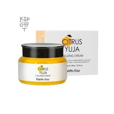 Farm Stay Citrus Yuja Vitalizing Cream - Крем для лица с экстрактом юдзу 100мл.,