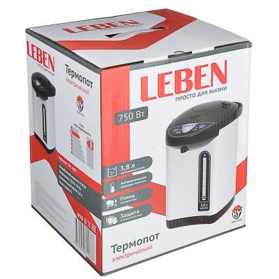 LEBEN Чайник-термопот 3,2л, 750Вт, автоматич. поддержание температ., металл