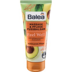 Balea Massage- & Fußpflegebalsam Feel Well Балеа Бальзам для массажа и ухода за ногами с маслом Авокадо 100 ml