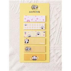 Стикеры "Panda life", yellow