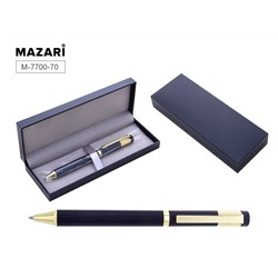 Ручка шариковая с поворотным механизмом FORTIS G СИНЯЯ 0,7мм метал корпус Mazari M-7700-70/Китай