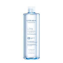 Missha Super Aqua Ultra Hyalron Мицеллярная вода с комплексом гиалуроновой кислоты