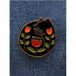 Значок "Black cat flower"