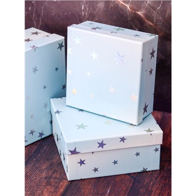 Подарочная коробка «Starry sky», blue (15*15*6.5)