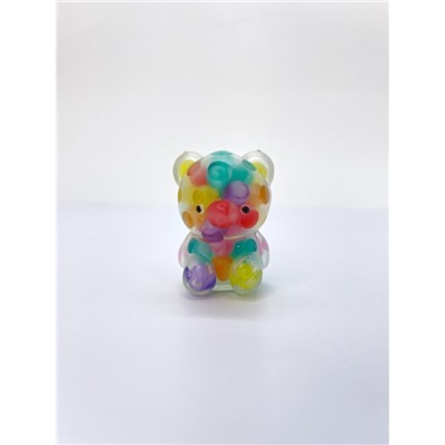 Мялка - антистресс «Soft bear», rainbow (3,7*5 см)