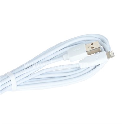 USB кабель для iPhone 5/6/6Plus/7/7Plus 8 pin 3.0м HOCO X1 (белый)