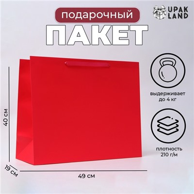 Пакет ламинированный горизонтальный "Фуксия", XL 49 × 40 × 19 см