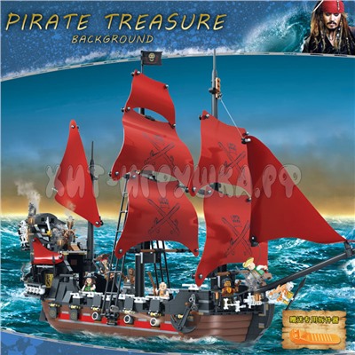 Конструктор Пиратский корабль 1207 дет. 6001, 6001