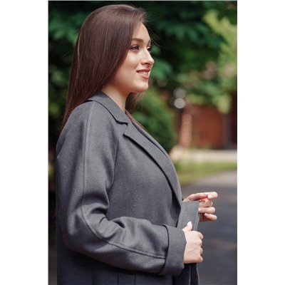 Пальто женское демисезонное 22555  (серый)