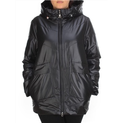 2256 BLACK Куртка демисезонная женская Flance Rose (100 гр. синтепон) размер 46