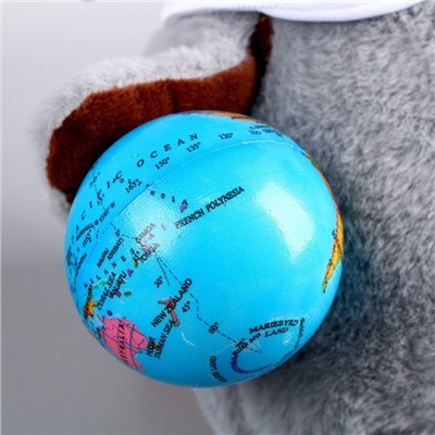 Мягкая игрушка «1 сентября: Совушка с глобусом», цвет серый