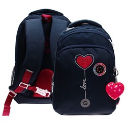 Рюкзак школьный, 40 х 27 х 20 см, Grizzly 361, эргономичная спинка, отделение для ноутбука, синий RG-361-2_3