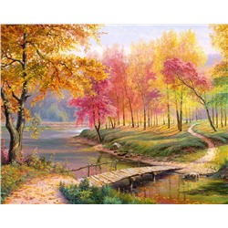 Картина по номерам 40х50 - Осень в старом парке (худ. Потапов В.)