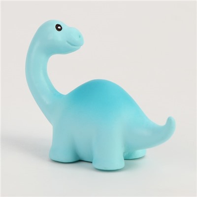 Миниатюра кукольная «Динозаврик», набор 2 шт., размер 1 шт. — 3,5 × 5 × 2 см, цвет голубой