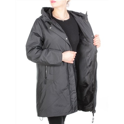 M818 BLACK Пальто демисезонное женское (100 гр. синтепон) размер 50