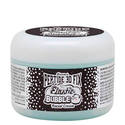 Кислородный крем для лица с комплексом из четырех пептидов Peptide 3D Fix Elastic Bubble Facial Cream, ELIZAVECCA   100 г