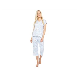 LAUREN Ralph Lauren Classic Knits Dolman Sleeve Notch Collar Capris Pajama Set