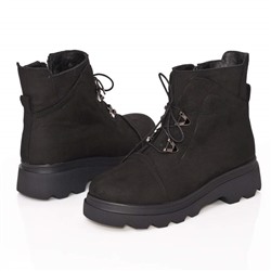 Женские кожаные ботинки DeLis DeL2106-23 Черный нубук: Под заказ