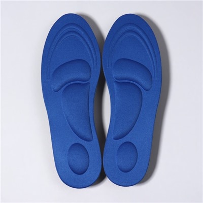 Стельки для обуви, универсальные, амортизирующие, р-р RU до 40 (р-р Пр-ля до 40), 26 см, пара, цвет МИКС