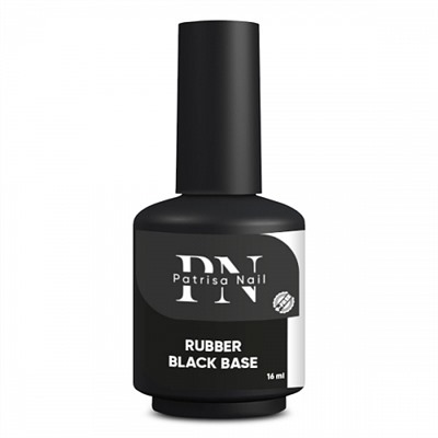 16 мл, Patrisa Nail, Черная каучуковая база для гель-лака Black Base