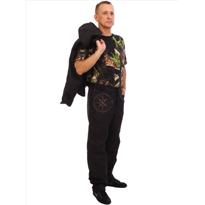 костюм Вальд дмс на флисе (таслан черный)