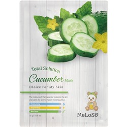 Тканевая маска с экстрактом огурца Total Solution Cucumber Mask, Meloso 25 г