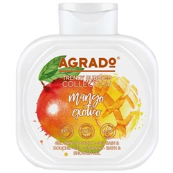 Гель для ванн и душа увлажняющий Экзотический Манго, Exotic Mango, AGRADO, 750 мл