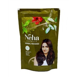 Neha Herbals Herbal Mehandi 140g / Травяной Механди Краска для Волос (Темно-Каштановый) 140г