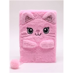 Блокнот плюшевый «Pink Kitten» (21,5*14,5 см)