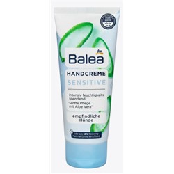 Balea Handcreme Sensitive, Бале крем для рук для чувствительной кожи с алоэ вера, 100 мл