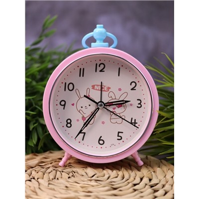 Часы-будильник «Love hares», pink
