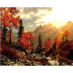 Картина по номерам 40х50 - Осень в горах