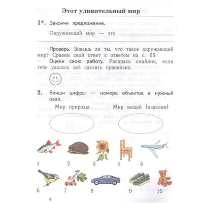 Окружающий мир. 1 класс. Проверяем свои знания и умения. Тетрадь №1 для проверочных работ. ФГОС 2019г