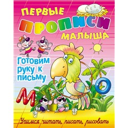 ПЕРВЫЕ ПРОПИСИ МАЛЫША(А4).ГОТОВИМ РУКУ К ПИСЬМУ Учимся читать, писать, считать (2020)